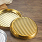 Golden Stainless Steel Serving Grill Plate