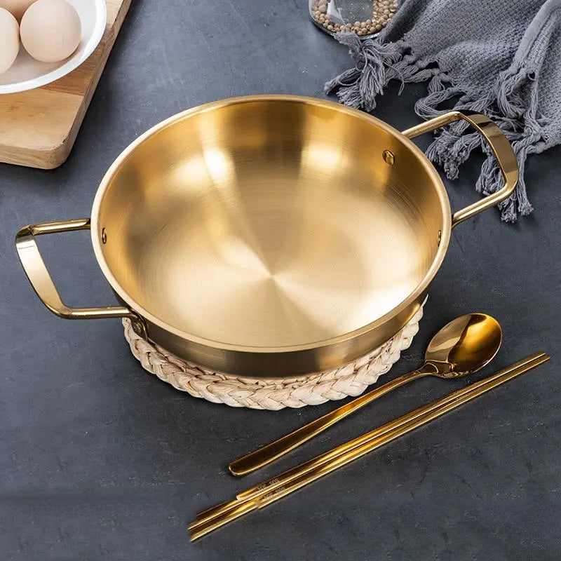 Golden Stainless Steel China Wok