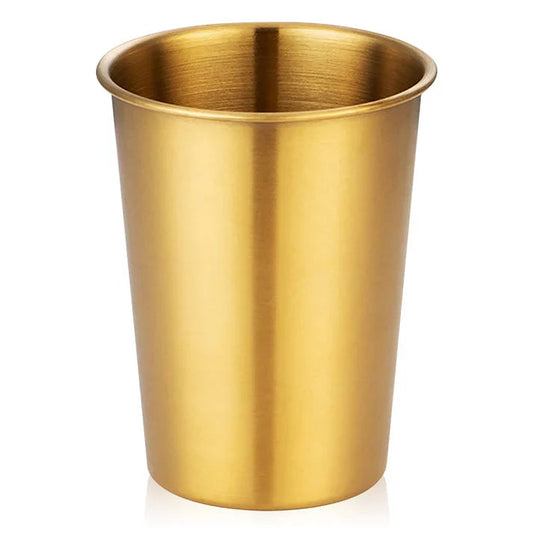 Golden Plain Steel Glass