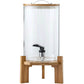 Elegant Glass Beverage Dispenser with Lid