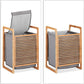 Bamboo Wood Laundry Hamper with Lid and Handles