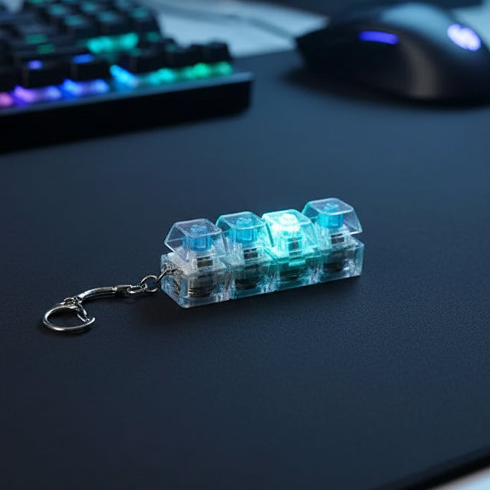 Keyboard Fidget Stress Relief Keychain