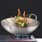 Heavy Gauge Stainless Steel Wok with Dual Handles
