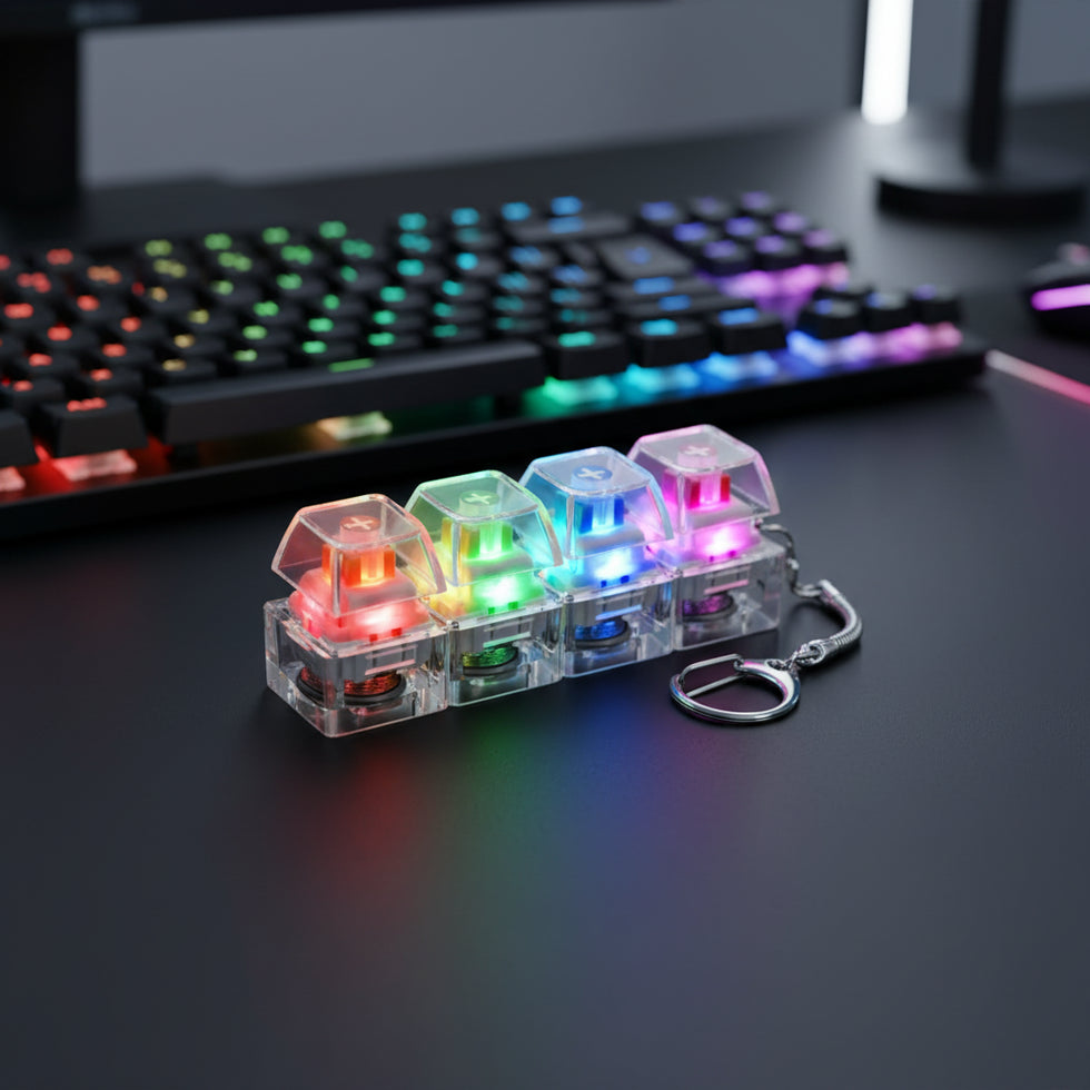 Keyboard Fidget Stress Relief Keychain