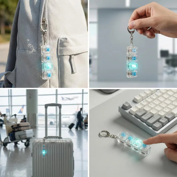 Keyboard Fidget Stress Relief Keychain