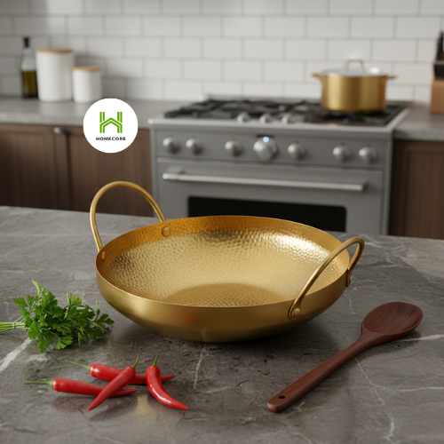 Hammered Golden Wok