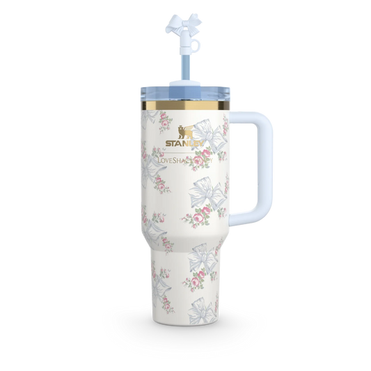 The Stanley x LoveShackFancy Holiday Quencher | 40 OZ - Blue