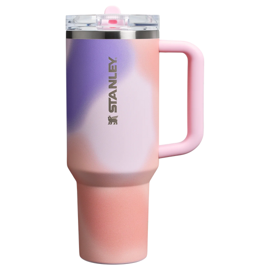 Stanley New Frequency Quencher ProTour Flip Straw Tumbler | 40 OZ - Rose Petal Motion
