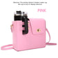 Leather Crossbody Bag with Cup Holder