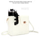 Leather Crossbody Bag with Cup Holder