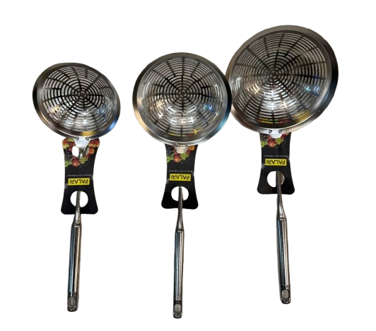 Stainless Steel Fry Strainer – Golden & Silver