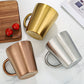 Double Wall Golden Coffee Mug