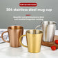 Double Wall Golden Coffee Mug