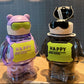 Cute Happy Mini Cool Water Bottle With Straw