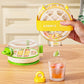Round Beverage Dispenser with Ice Cube Maker