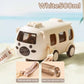 Portable Bus Water Bottle with Straw & Strap