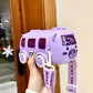 Portable Bus Water Bottle with Straw & Strap