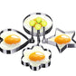 Egg Molds Stainless Steel 4 Pcs Set For Kitchen