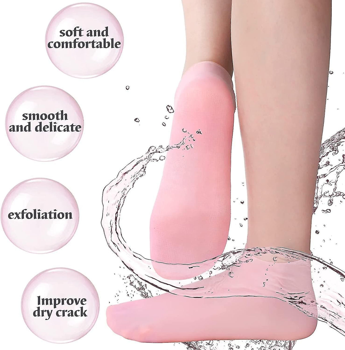 Buy 1 Get 1 Free Silicone Moisturizing Socks