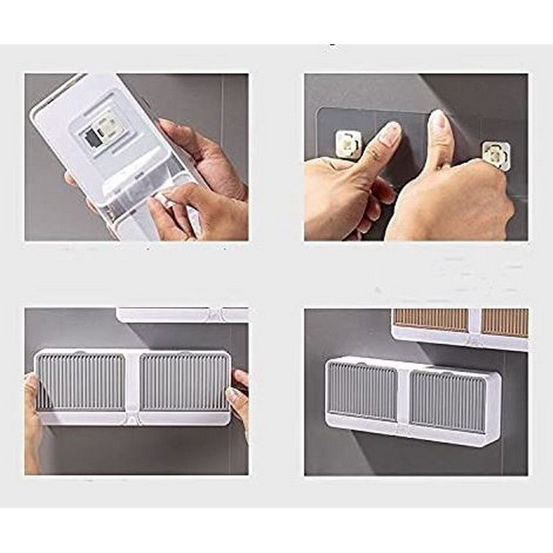 Double Layer Wall Mounted Soap Holder – No Drilling