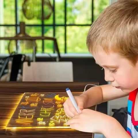 LED Glow Drawing Board for Kids!
