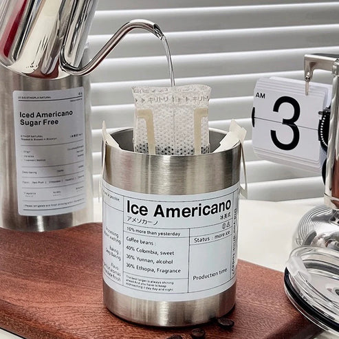 Insulated Coffee Cup with Straw and Lid - 350 ML