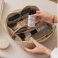Large Capacity Leather Travel Cosmetic Bag