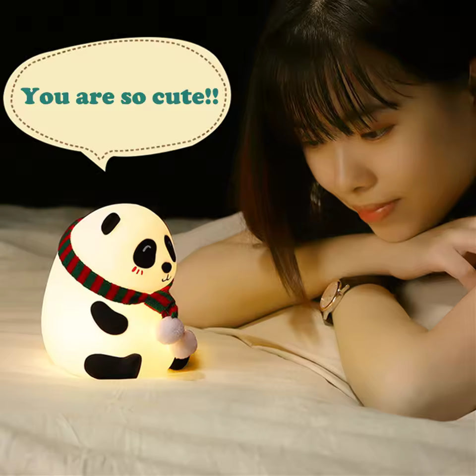Cute Silicone Big Panda Lamp – Soft Night Light