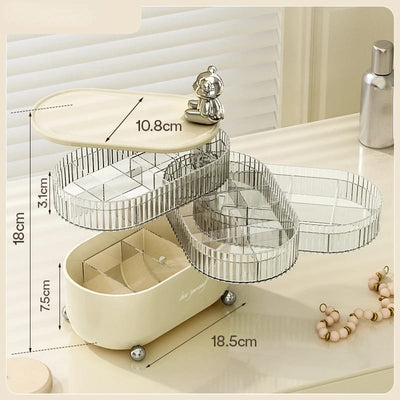 Rotating Makeup Organizer with Multiple Tiers