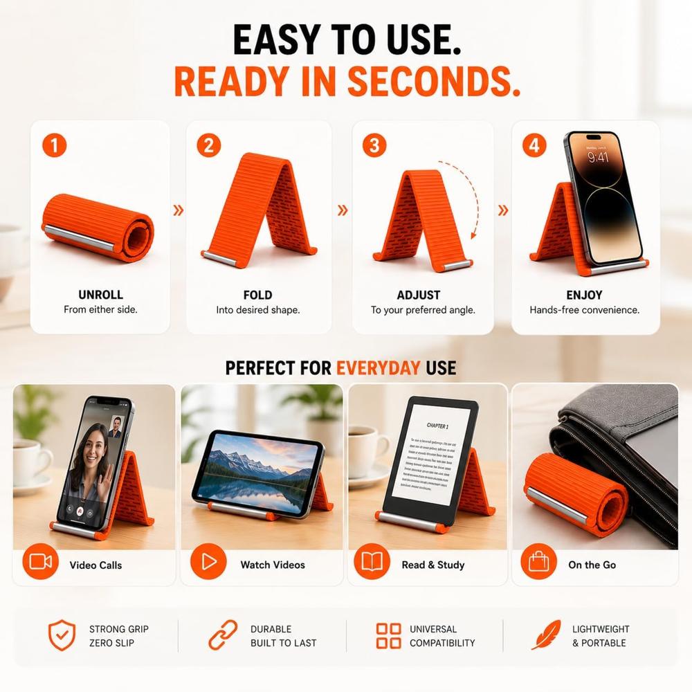 Flexible Silicone Phone Stand