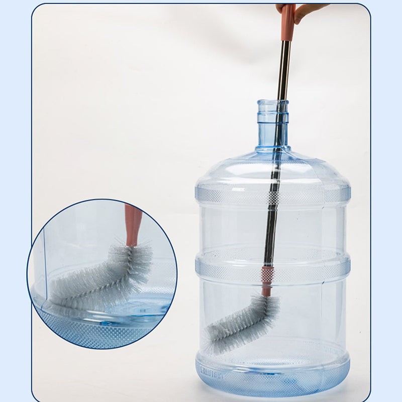 Long Handle Bottle Cleaning Brush With Steel Rod
