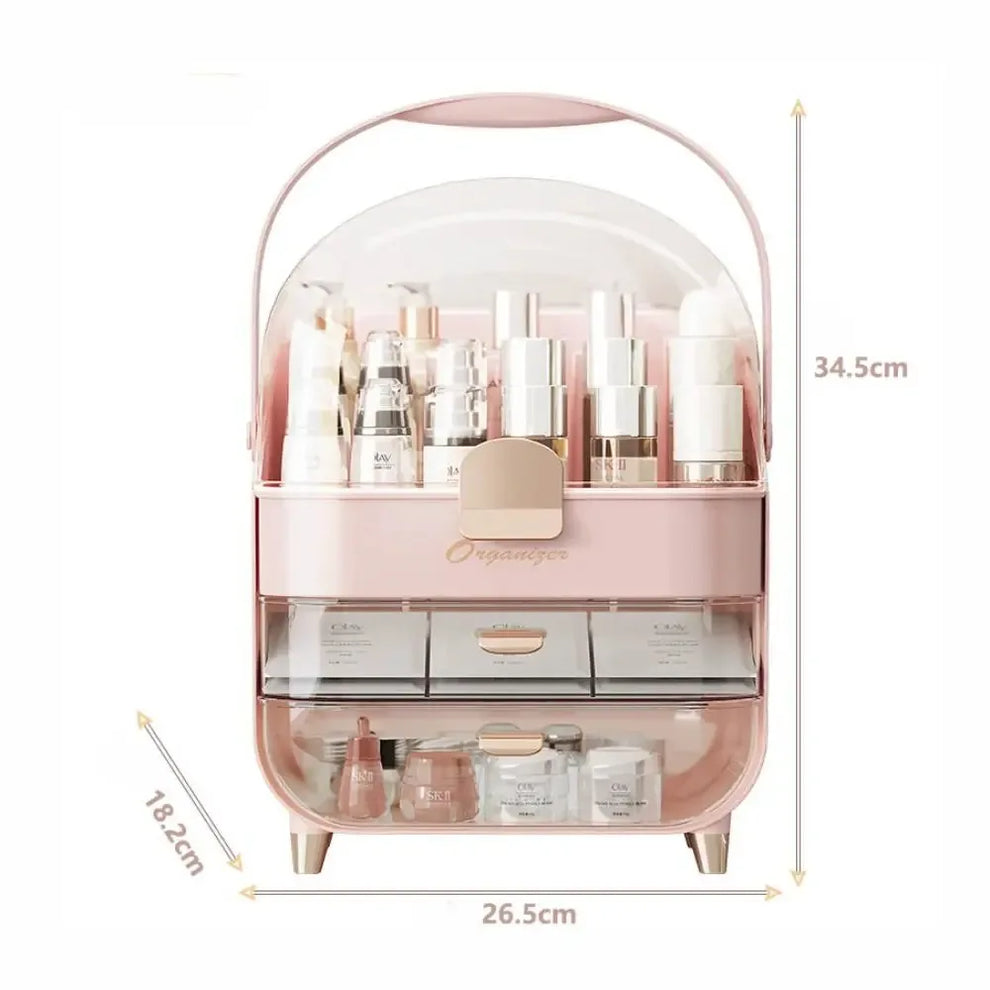 Premium Layered waterproof Cosmetics Box - Portable