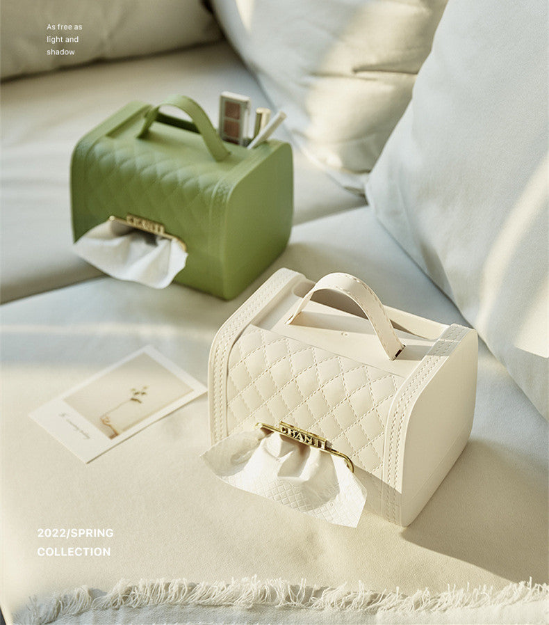 Creative Desktop Handbag Style Tissue Box