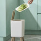 High Foot Dustbin with Lid Large Capacity (Square Shaped)