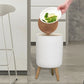 High Foot Dustbin With Lid Large Capacity