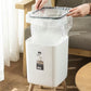 High Foot Dustbin with Lid Large Capacity (Square Shaped)