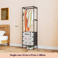 Multifunctional Metal Stand With 3 Drawers Clothes & Shoe Rack