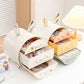 Cute Cartoon Bunny Ear Desktop Cosmetic Organizer