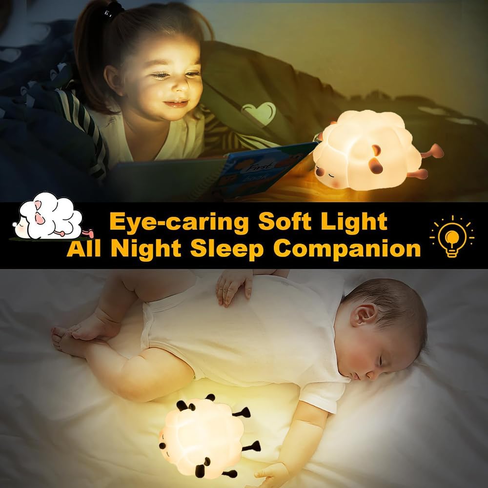 Sheep Silicone Night Light for Kids