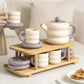 Luxury Vintage Ceramic Tea Set – 13 Pcs with Elegant Gift Box