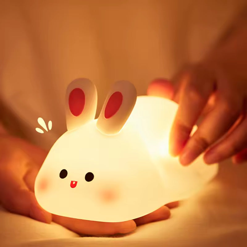 Cute Rabbit Desk Lamp Soft Night Light