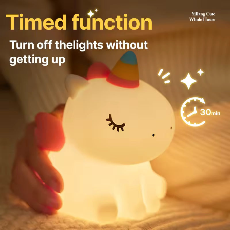 Unicorn LED Night Light with Adjustable Brightness